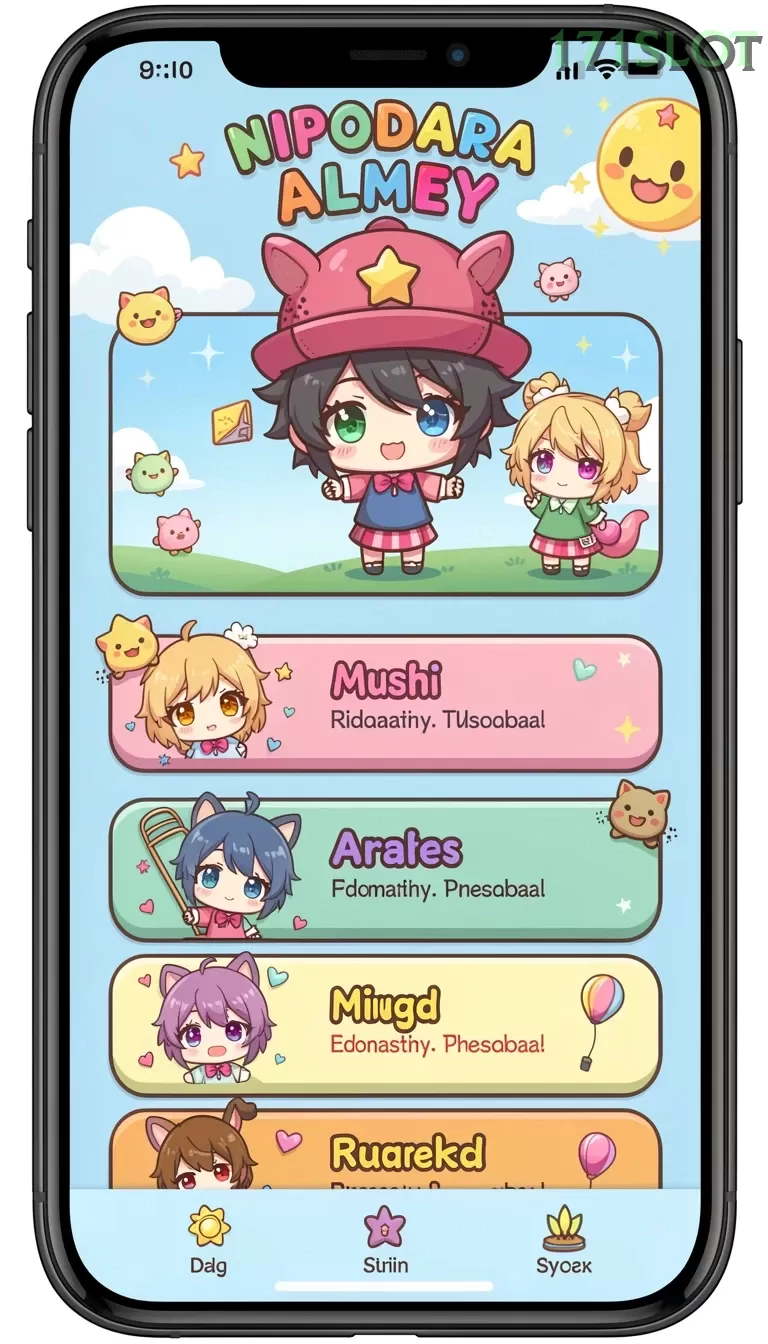 Cuplikan layar MAJ777 — menu navigasi