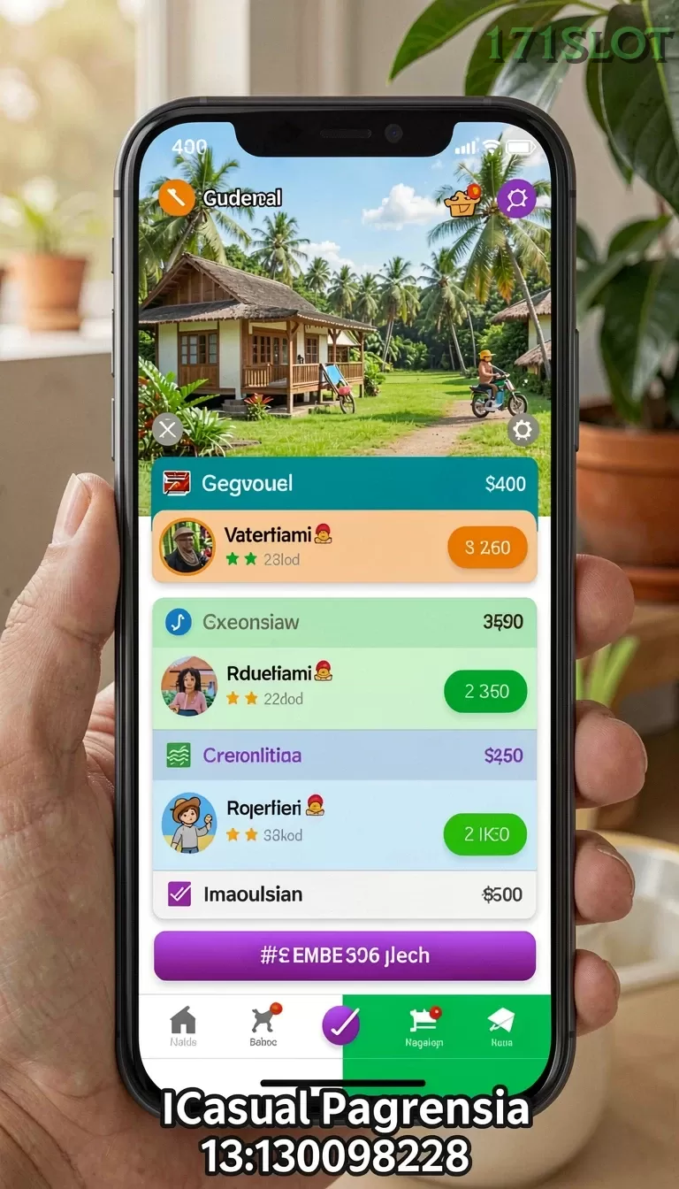 Cuplikan layar GADING22 — menu navigasi